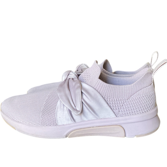 Skechers Mark Nason Debbie modern jogger Sneakers lavender w/ Bow Accent Sz 6.5 - Picture 7 of 12